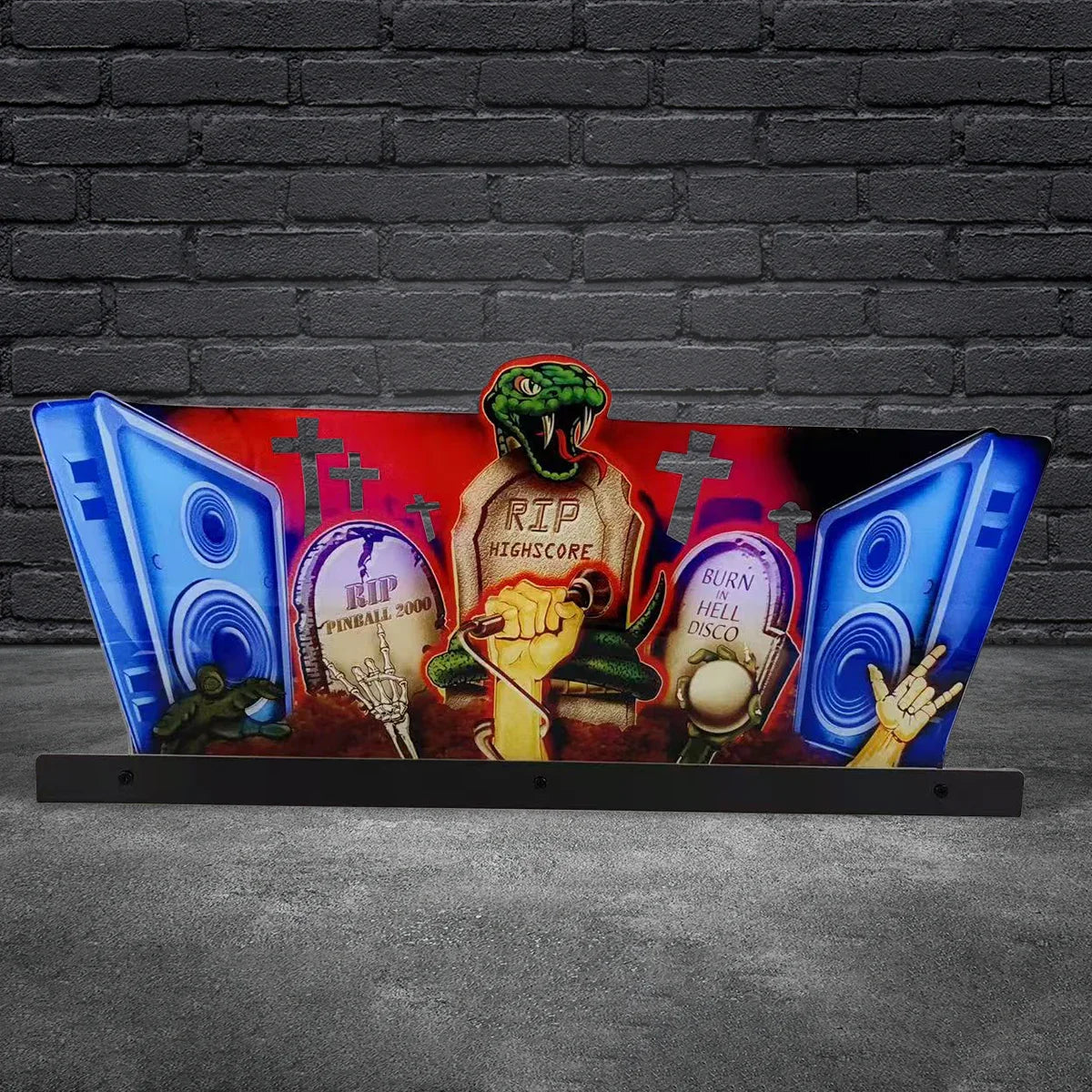 Metallica 3D Acrylic LED Topper, for Pinball Machine, Pinball Topper ...