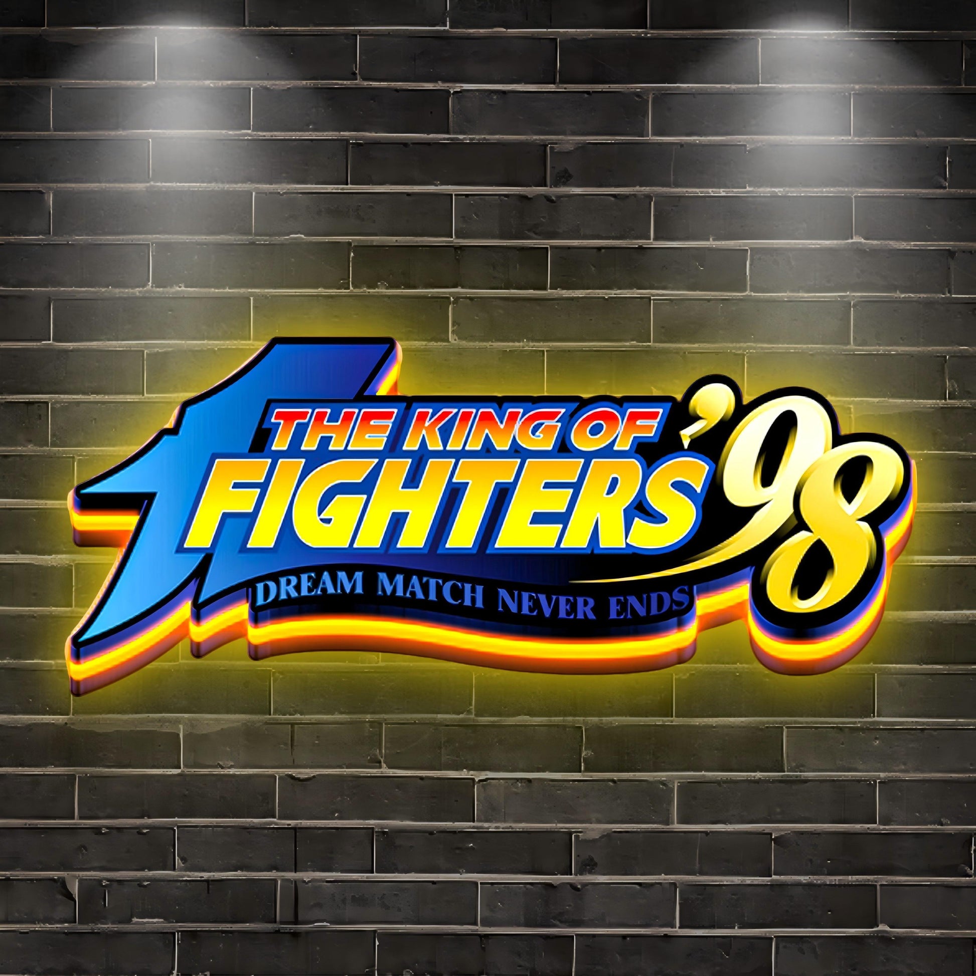 The King of Fighters 98 3D-gedruckter LED-Leuchtkasten für die Gaming-Zimmer-Dekoration 