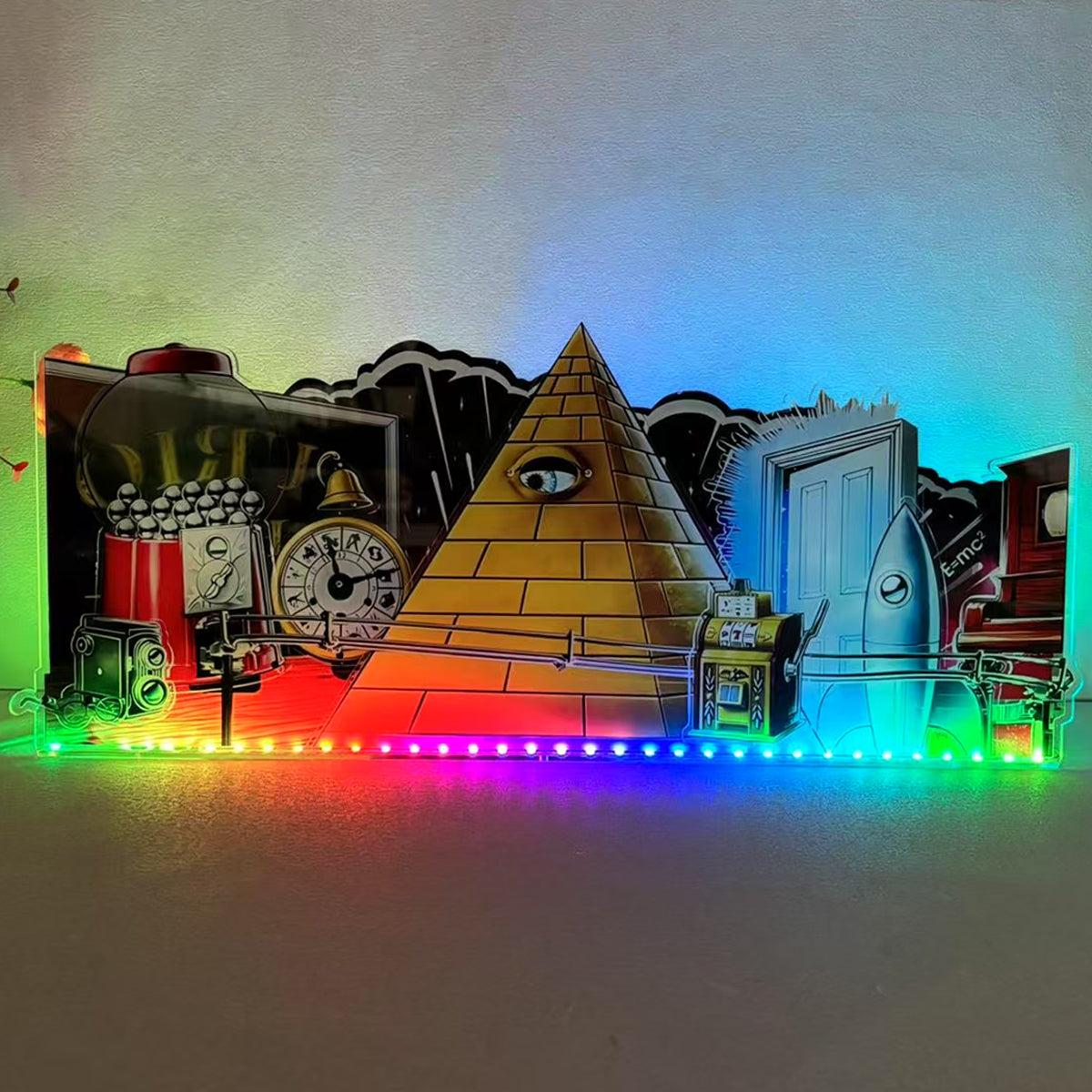 The Electric Playground Twilight Zone Pinball topper 3D Acrylic LED Topper, for Pinball Machine, Pinball Topper