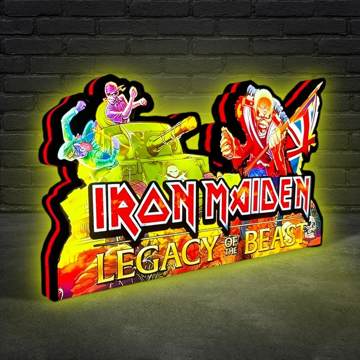 Iron Maiden Pinball Topper Lightbox LED Lightbox Unleash the Power
