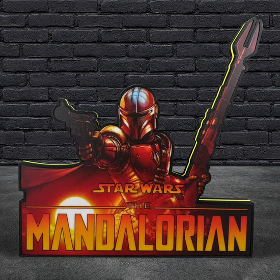 The Mandalorian Pinball Topper LED Lightbox, Pinball Arcade Decor, for The Stern Pinball Machine Fans