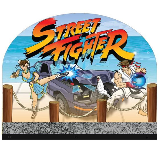 Street Fighter Arcade Topper 3D Acrylic LED Topper, For Arcade Game Art Repro Game Machine, Arcade Topper
