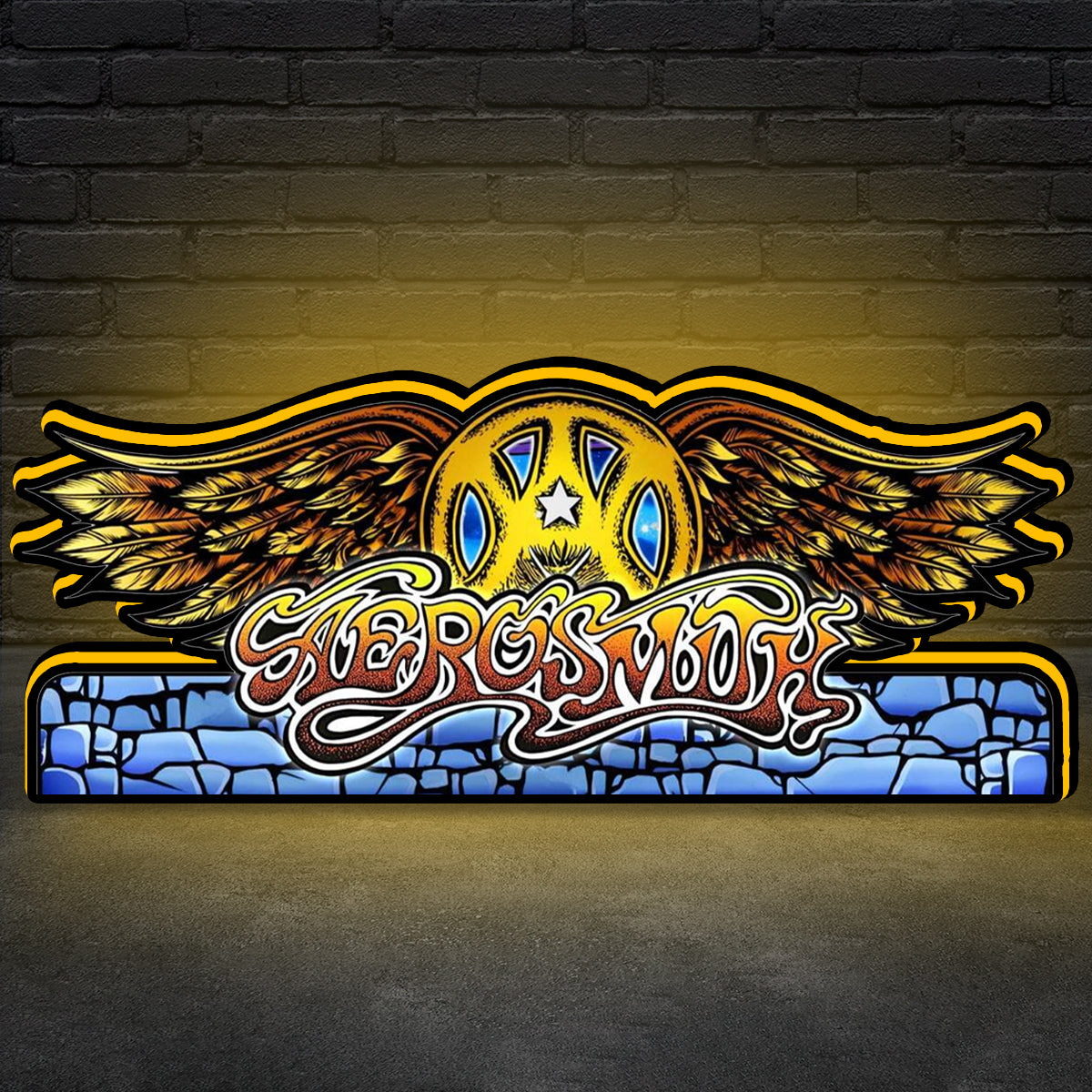 Aerosmith Pinball Topper 3D Printed Lightbox, Arcade Pinball Machine Accessory for Stern Pinball Arcade Machine Fans, USB Dimmeable