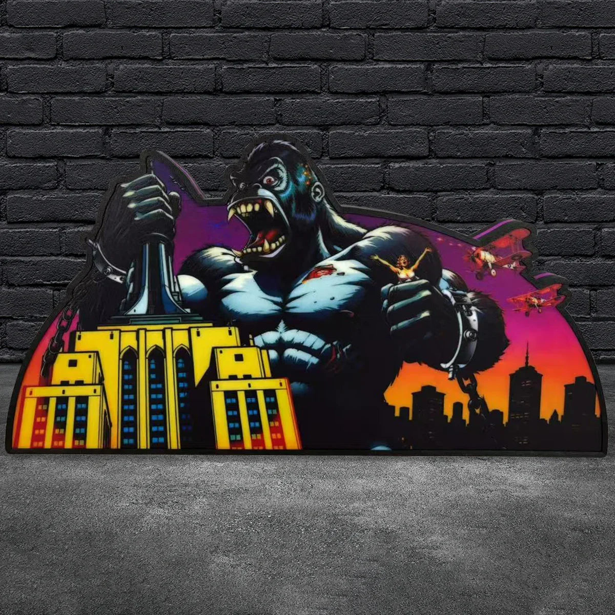 King Kong Pinball AR Topper for  Pinball Machine, 3D Printed Lightbox USB Powered & Full Dimmable