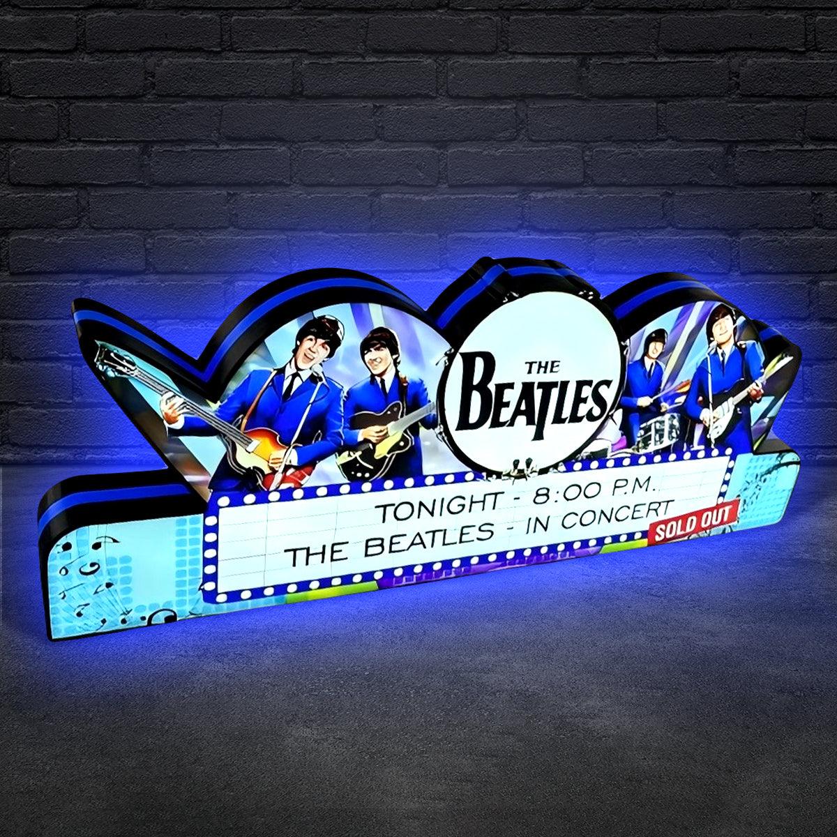 Led Topper Sign The Beatles Pinball Topper 3D Printed LED Led Lightbox, Arcade Game Le ...