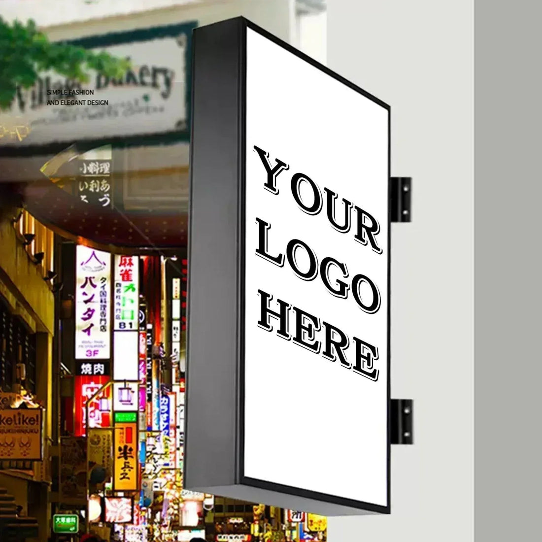 Custom Rectangle LED Advertising Light Box Outdoor Waterproof 3D Busi ...