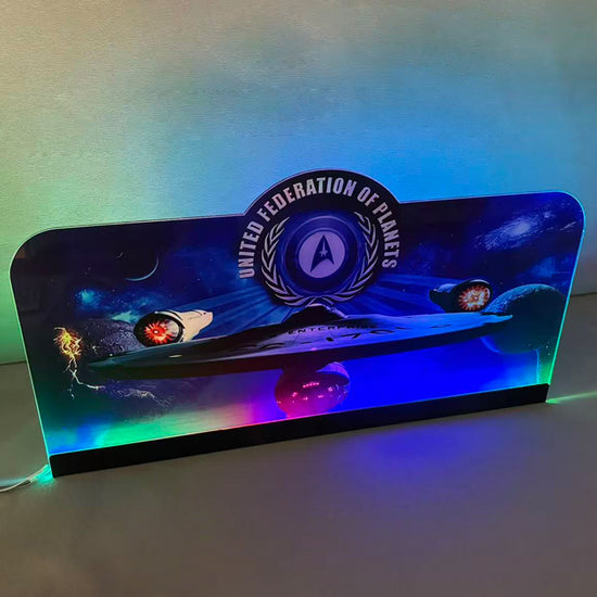 Stern Star Trek Pinball Topper 3D Acrylic LED Topper, For Stern Pinball Machine, Pinball Topper