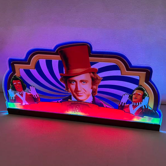 Wily Wonka Pinball JJP Topper 3D Acrylic LED Topper, For Jersey Jack Pinball Mahine, Pinball Topper