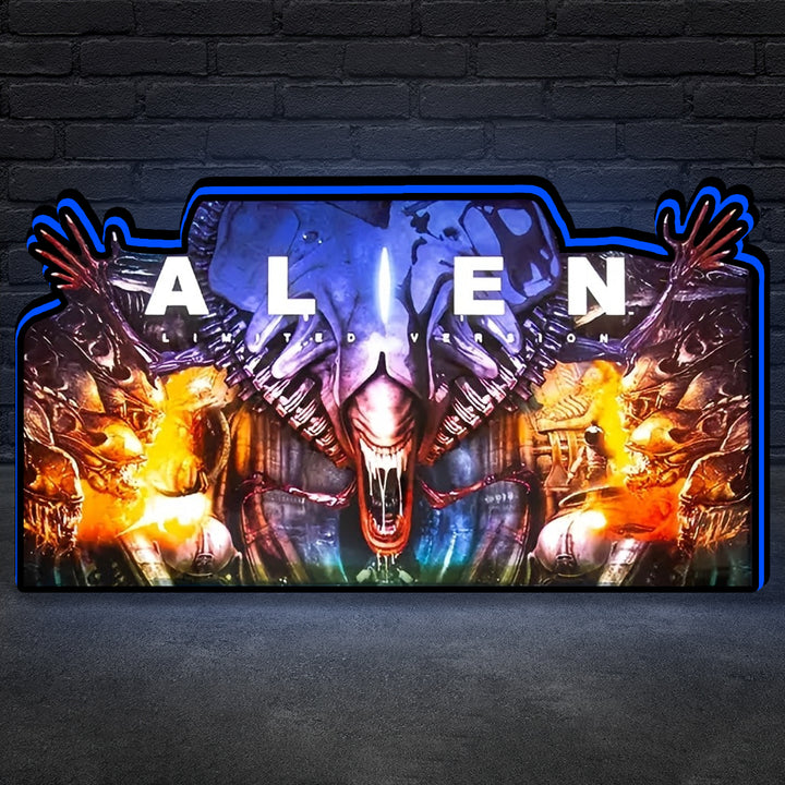 Alien Pinball Topper, for Pinball Brothers Pinball Machine, 3D Printed Lightbox USB Powered & Full Dimmable