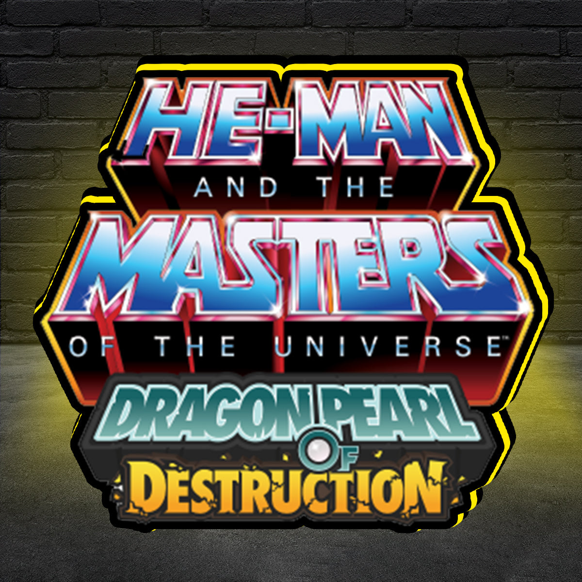 He-Man and the Masters of the Universe: Dragon Pearl of Destruction Arcade Game 3D LED Light Box, for Arcade Game fans,  Arcade Game Room Decor