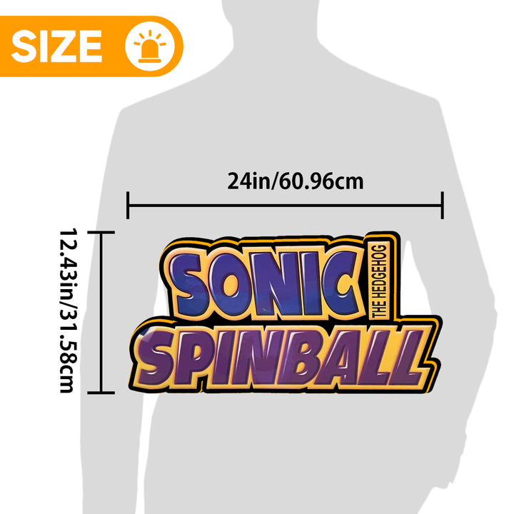 Sonic Pinball Topper Lightbox for Sega Pinball Machine, Arcade Gaming Light box for Man's Cave