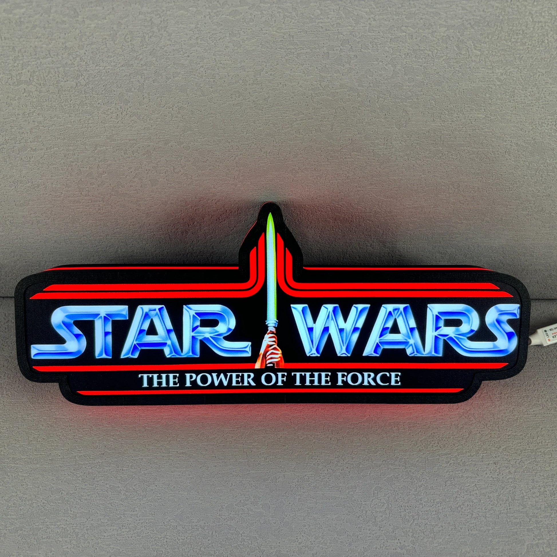 Star Wars Power of the Force Retro Series Kenner Toy Logo LED Sign