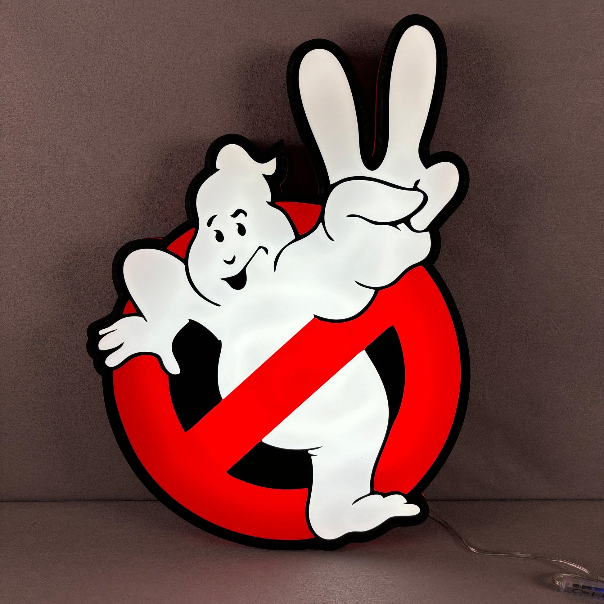 Ghostbusters 2 Logo Lightbox USB Powered with Dimming Control Perfect Decor