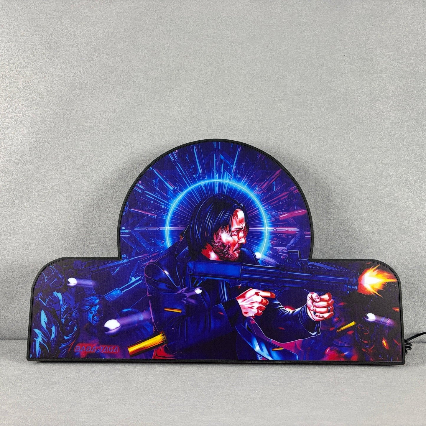 John Wick Pinball Topper, Video Game Machine LED Lightbox , Pinball Ar ...