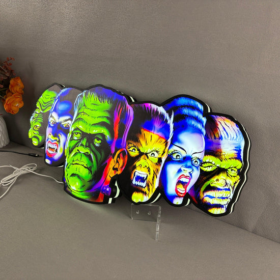 New Custom MONSTER BASH Pinball Machine LED Topper – FYLZGO Signs