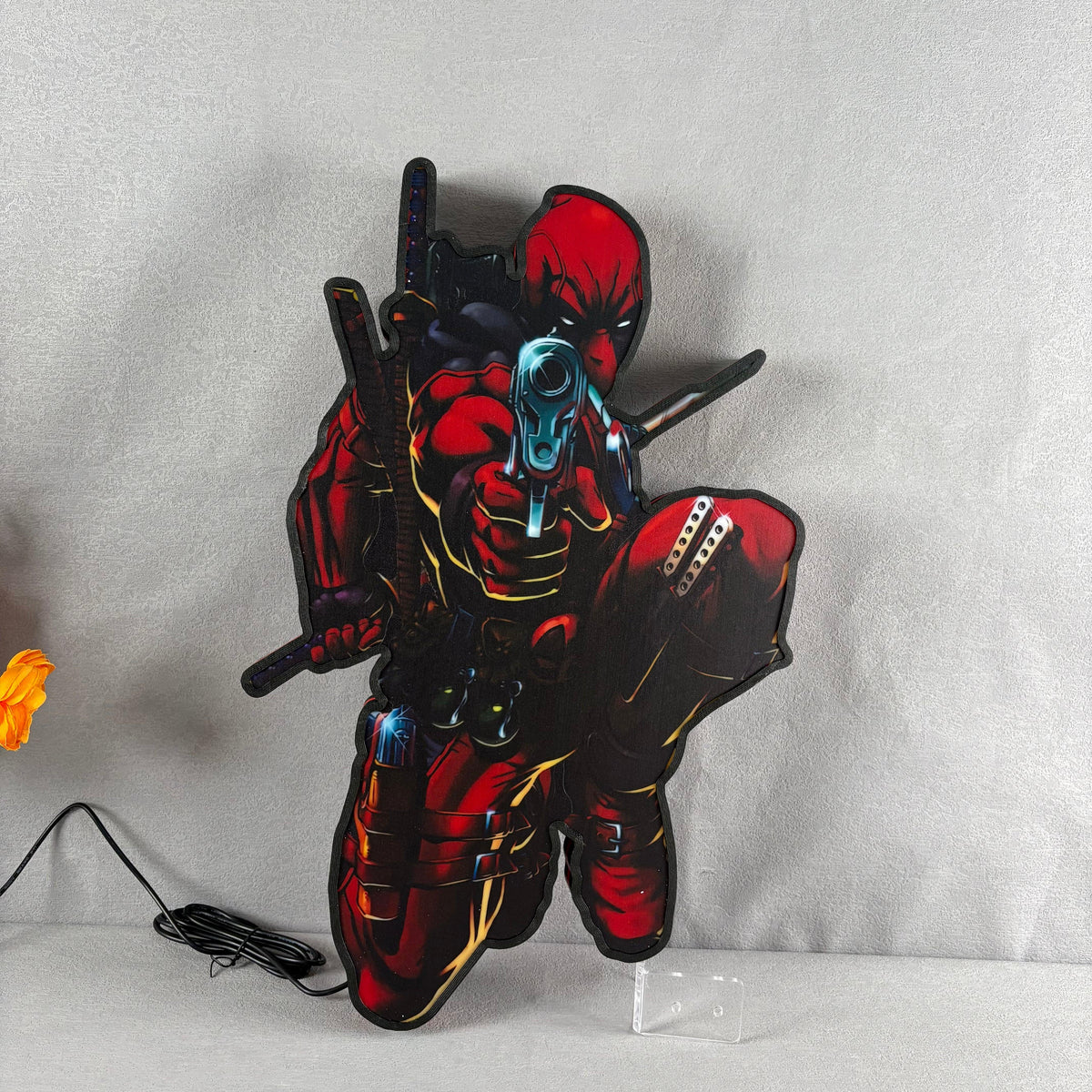 Deadpool Led Custom Deadpool Design LED Lightbox Illuminate Your Space with Awesome ...