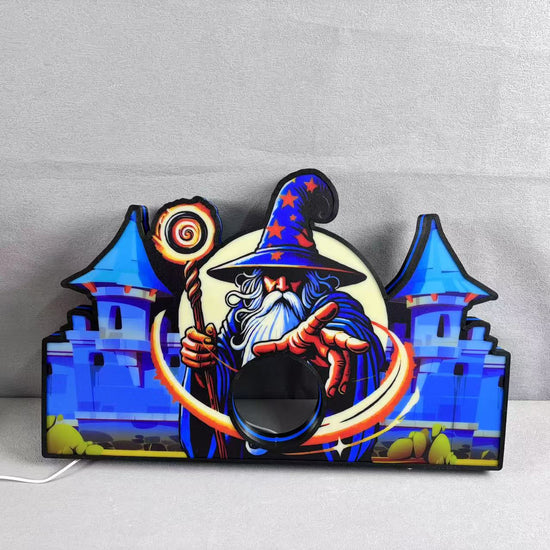 Caisson lumineux LED Medieval Madness Wizards pour flipper, imprimé en 3D, alimenté par USB et entièrement réglable