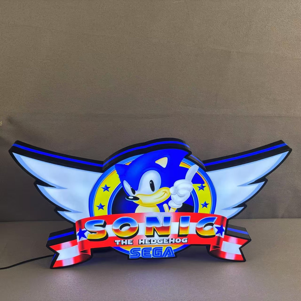 Senic Led Light Box Sonic The Hedgehog Genesis 30th Anniversary 4