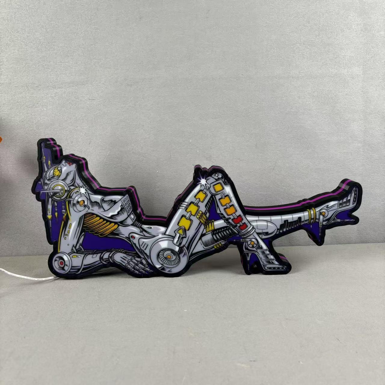 Bride of Pinbot Topper Led lightbox for Pinball Machine, 3D Printed Lightbox USB Powered & Full Dimmable