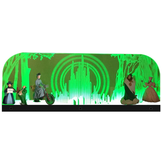 Topper Le Magicien d'Oz en acrylique à LED RVB pour flipper