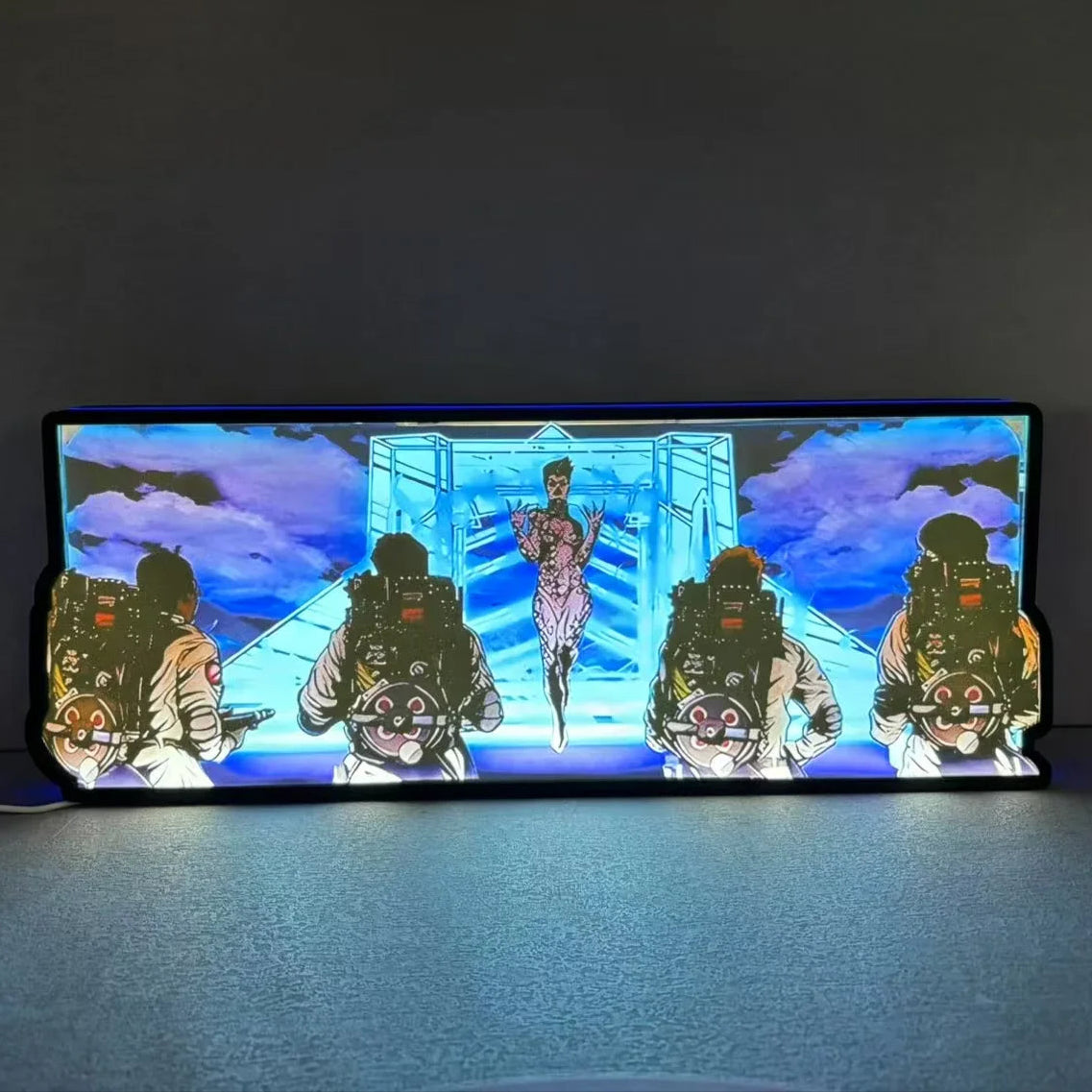 Ghostbusters Inspired Pinball Topper LED Lightbox,  3D Printed Lightbox Rock Your Game