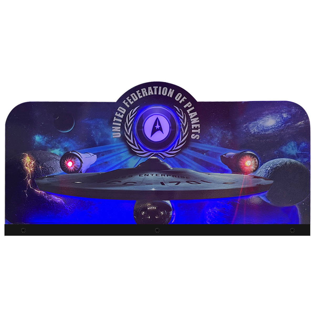 Stern Star Trek Pinball Topper 3D Acrylic LED Topper, For Stern Pinball Machine, Pinball Topper