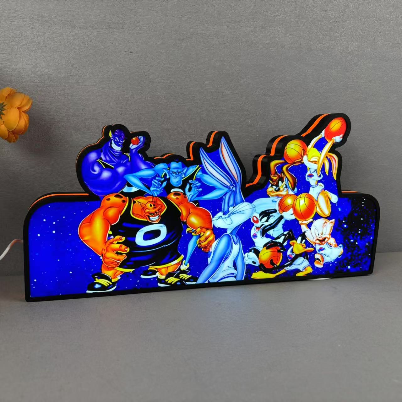 SpaceJam Pinball LED Topper for Pinball Machine RGB LED Lamp 3D Print Lightbox