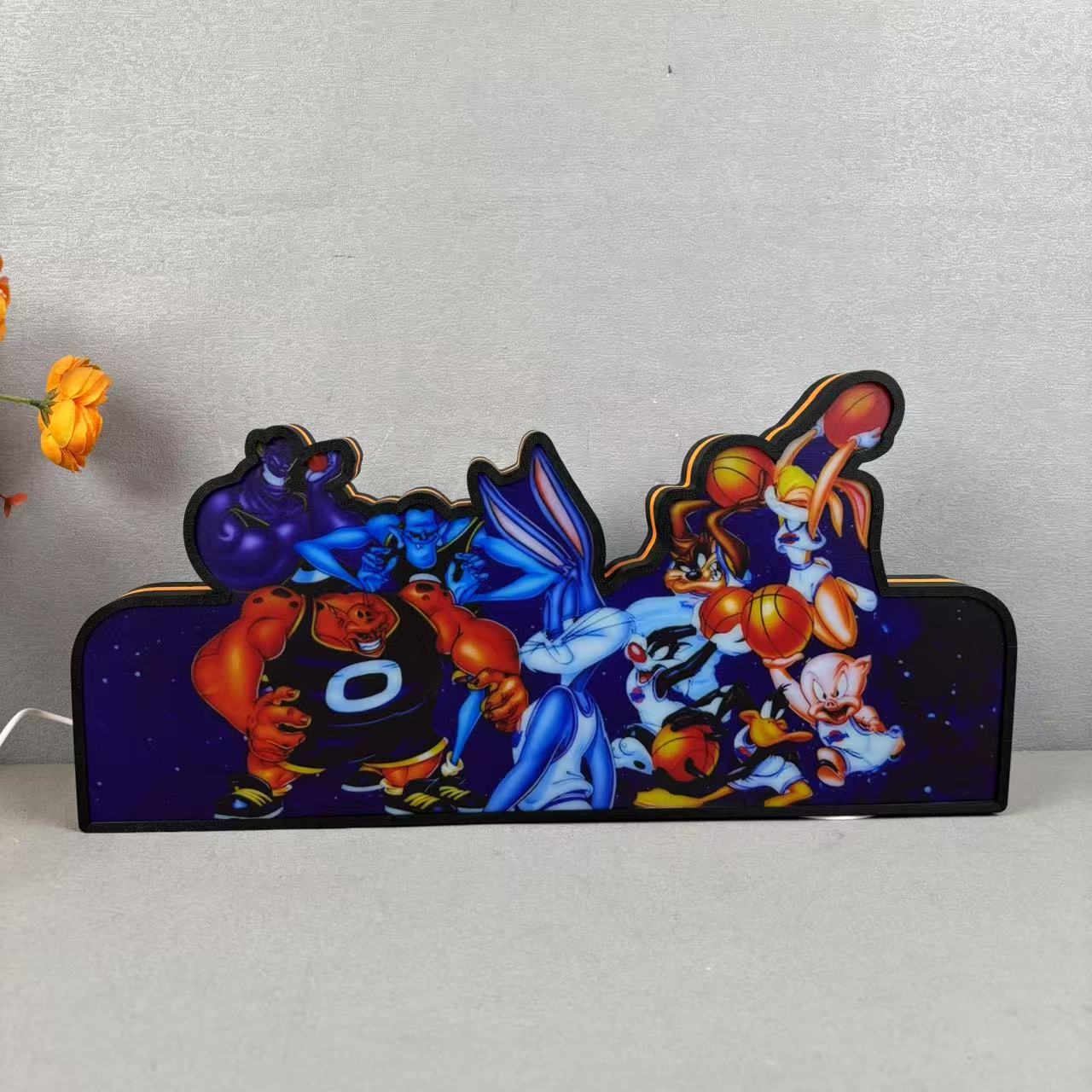 SpaceJam Pinball LED Topper for Pinball Machine RGB LED Lamp 3D Print Lightbox