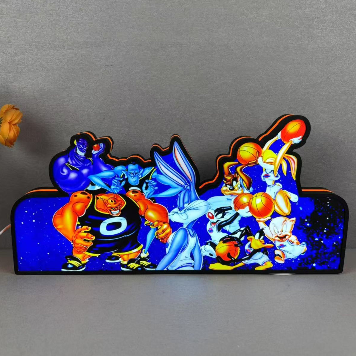 SpaceJam Pinball LED Topper for Pinball Machine RGB LED Lamp 3D Print Lightbox