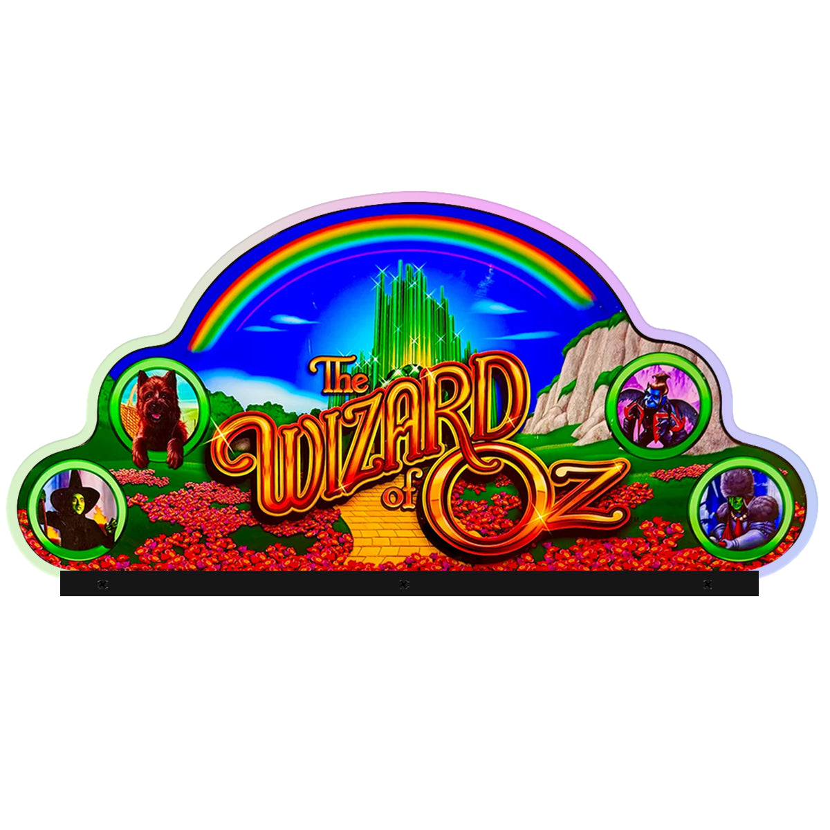 The Wizard of Oz Topper Acrylic RGB LED Topper, for Pinball Machine, Pinball Topper