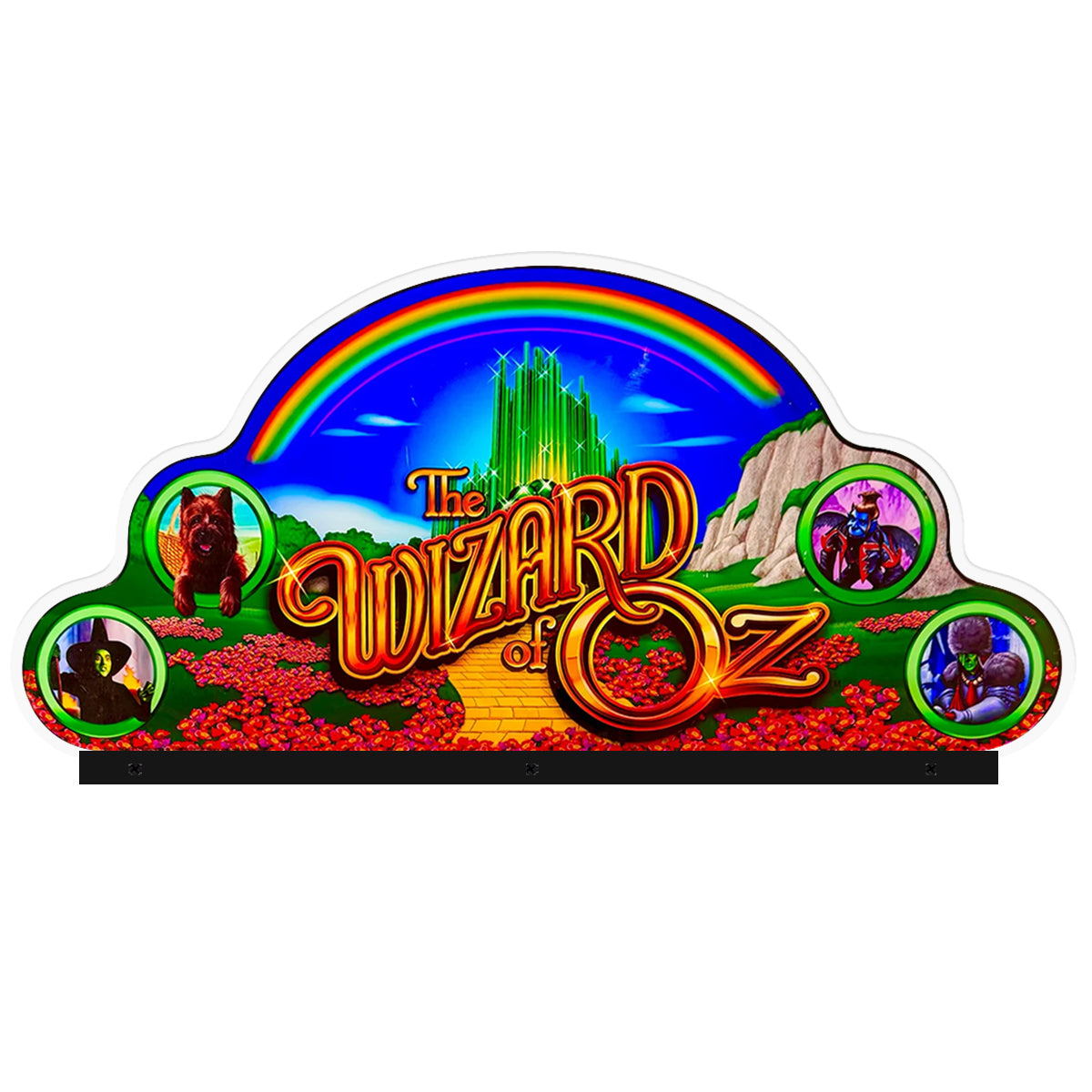 The Wizard of Oz Topper Acrylic RGB LED Topper, for Pinball Machine, Pinball Topper