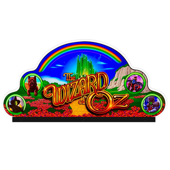 The Wizard of Oz Topper Acrylic RGB LED Topper, for Pinball Machine, Pinball Topper