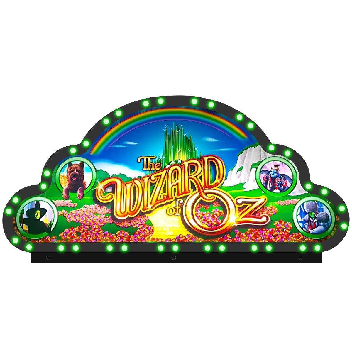 The Wizard of Oz Topper Acrylic RGB LED Topper, for Pinball Machine, Pinball Topper