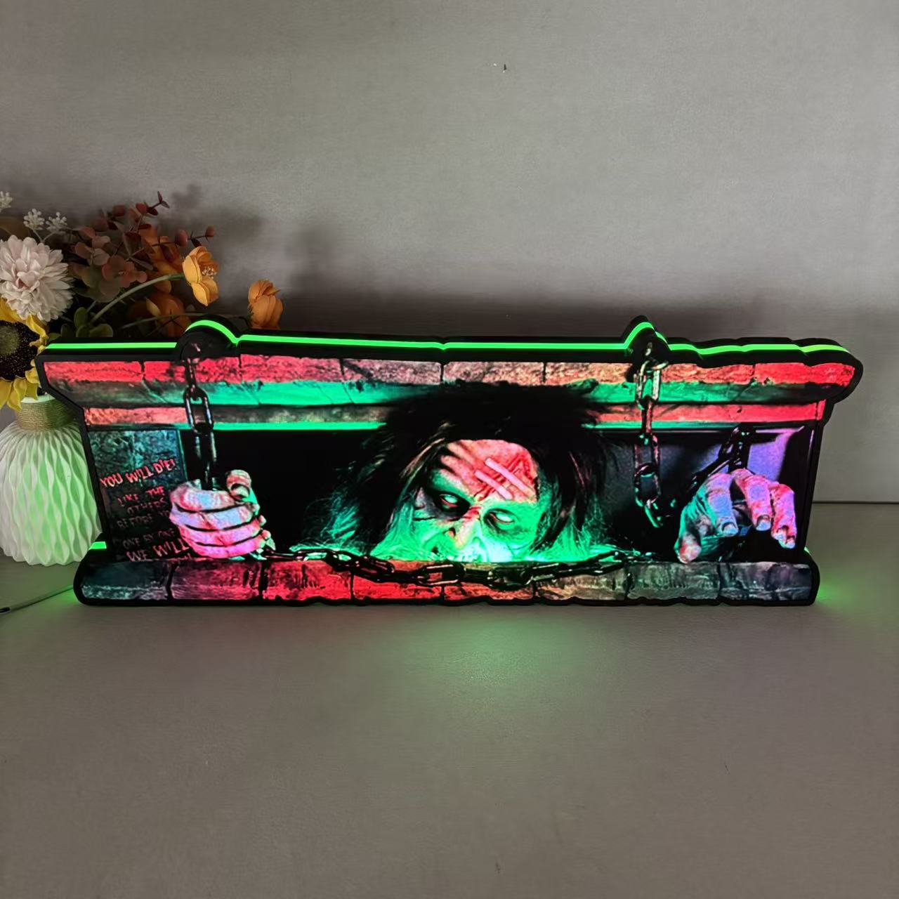 Evil Dead Pinball Topper LED Lightbox, For Spooky Pinball Mahicne, 3D Printed Lightbox Rock Your Game