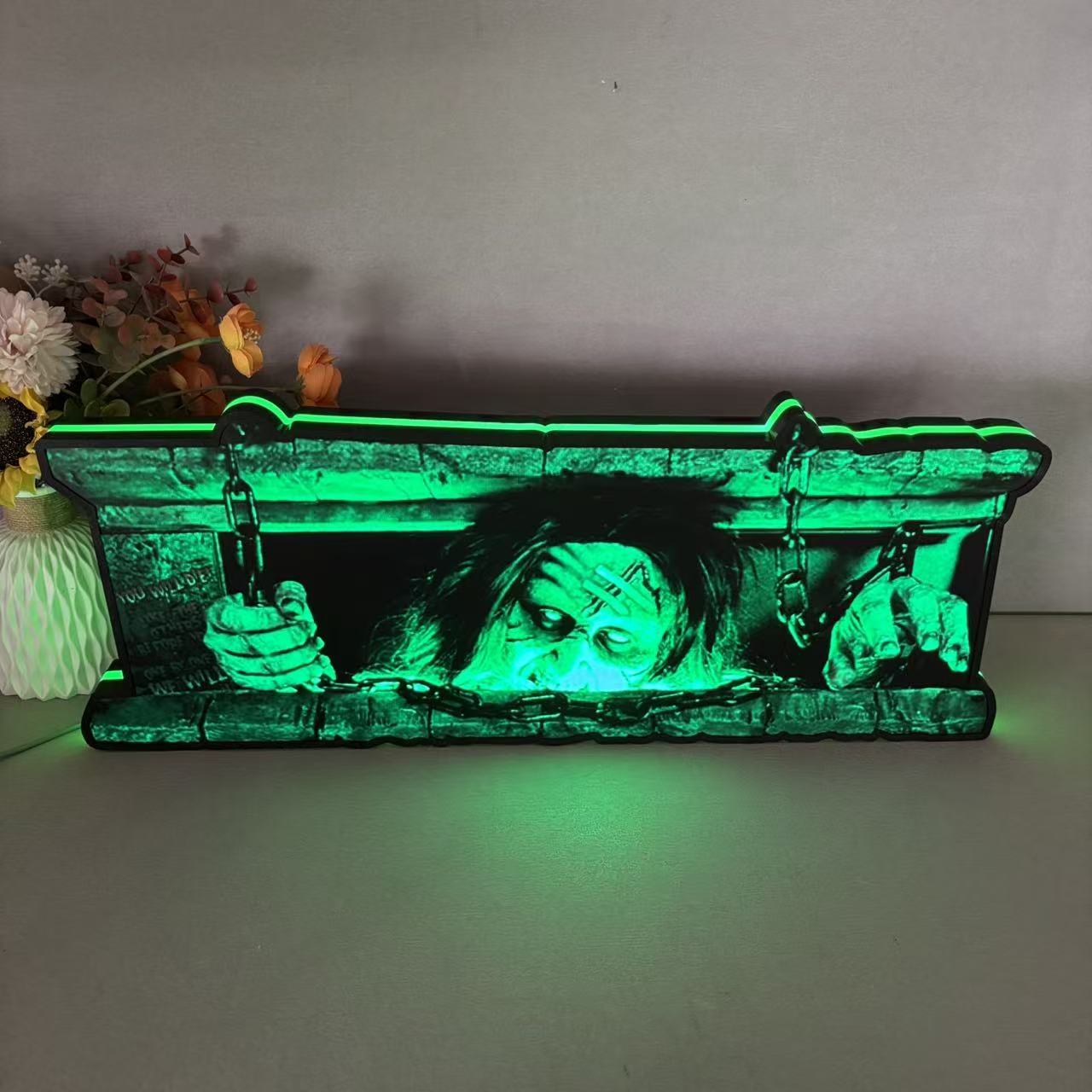 Evil Dead Pinball Topper LED Lightbox, For Spooky Pinball Mahicne, 3D Printed Lightbox Rock Your Game