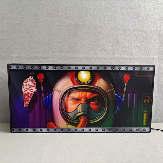 Galactic Tank Force Pinball Topper Custom 3D LED Lightbox, Pinball Arcade Decor, Perfect for Game Room or Pinball Machine