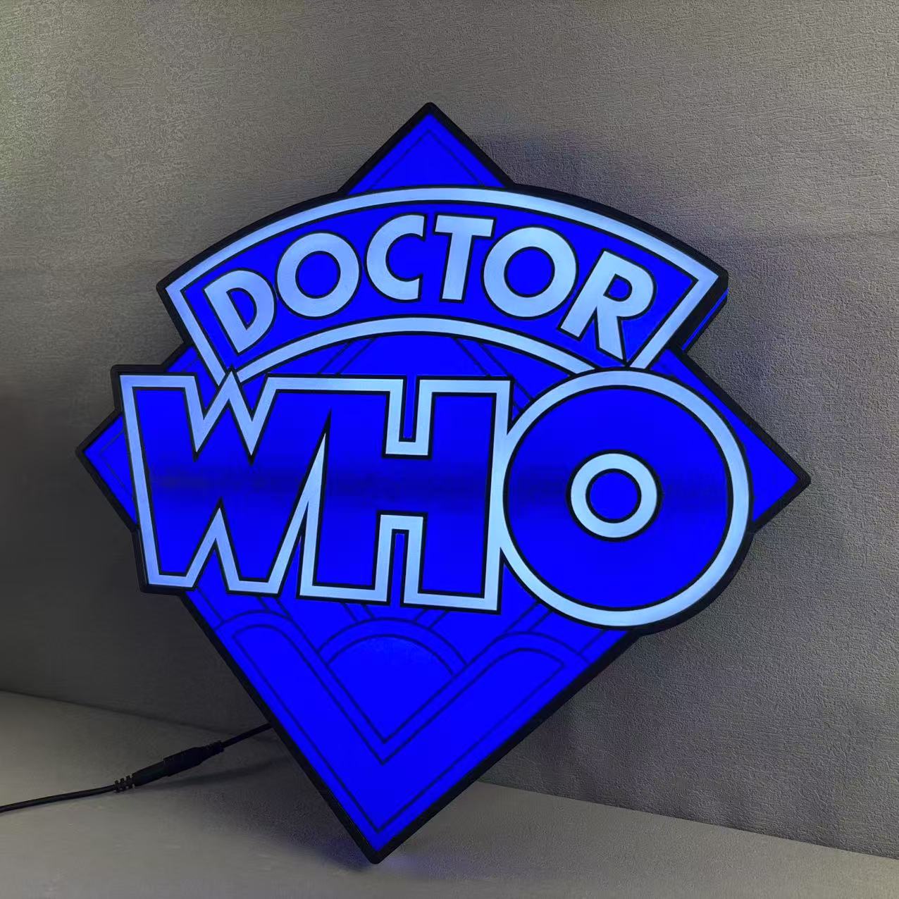 Décoration Doctor Who pour flipper Bally, caisson lumineux imprimé en 3D, alimenté par USB et entièrement réglable