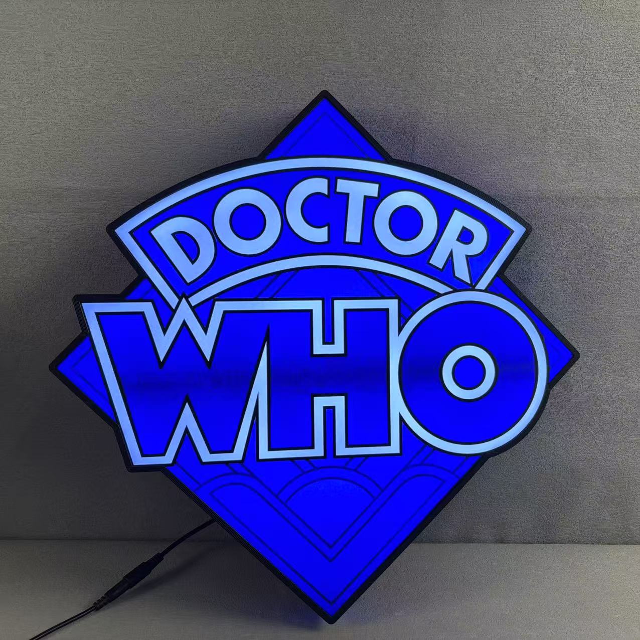 Décoration Doctor Who pour flipper Bally, caisson lumineux imprimé en 3D, alimenté par USB et entièrement réglable