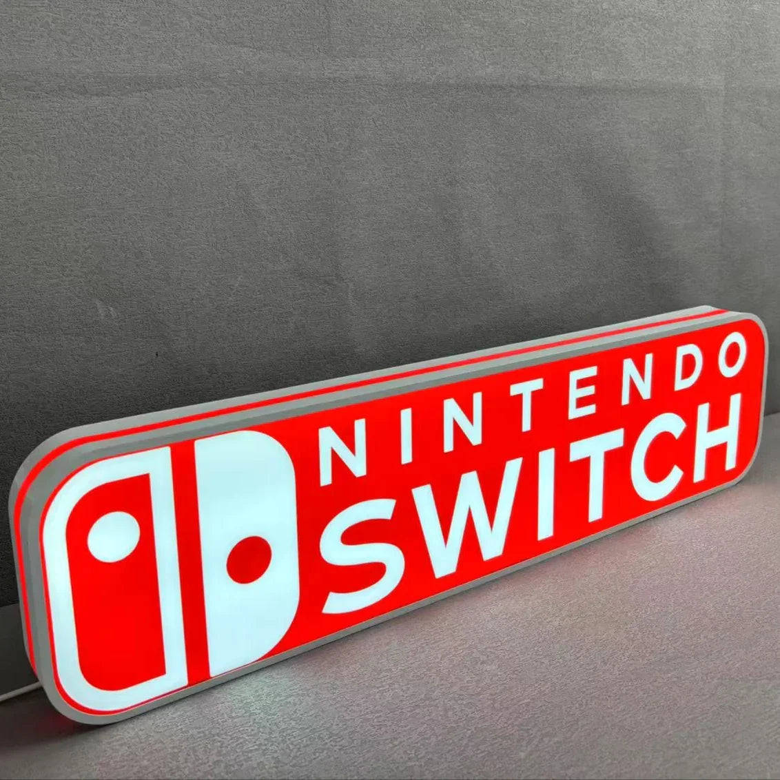 Nintendo Switch Gaming Sign Nintendo Switch Logo 3D Printed LED Lightbox Sign Wall Art fan cave ...