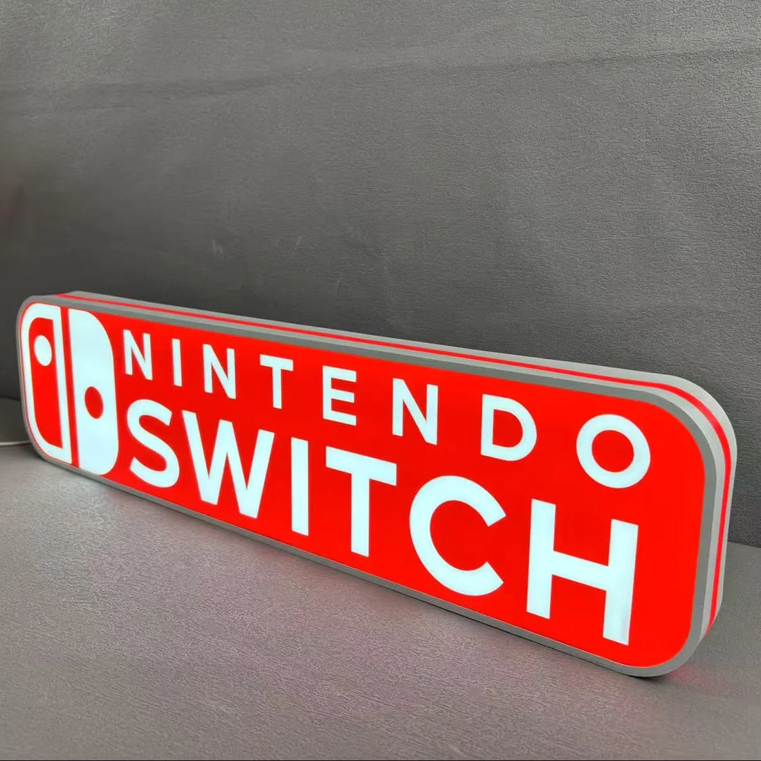 Nintendo Switch Gaming Sign Nintendo Switch Logo 3D Printed LED Lightbox Sign Wall Art fan cave ...