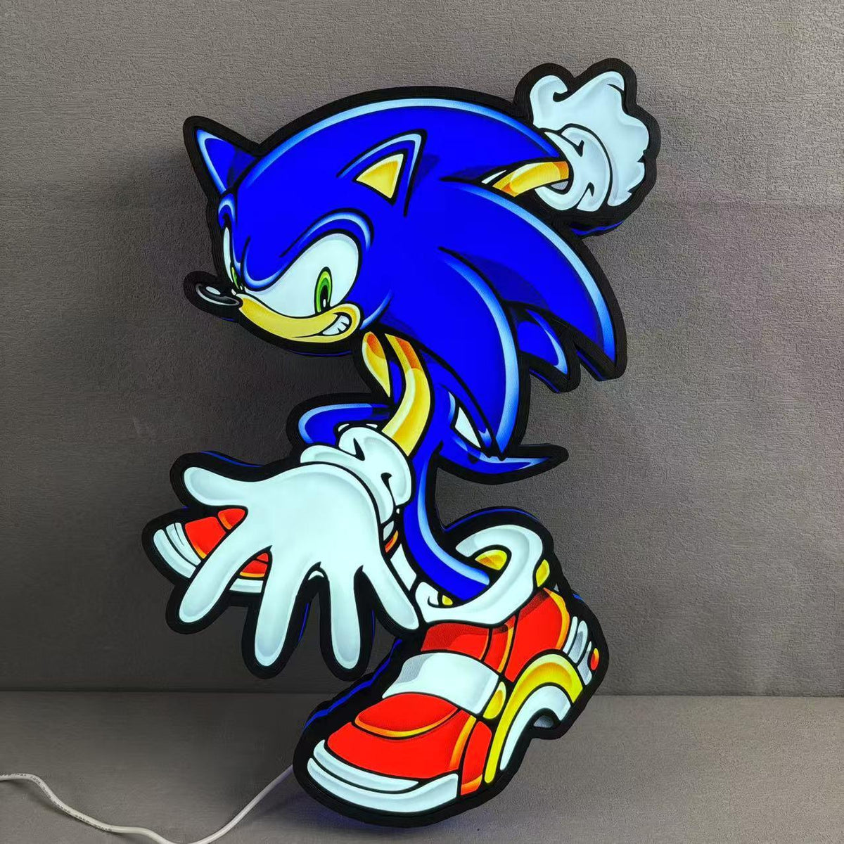 Senic Led Light Box Sonic the Hedgehog SEGA Logo 3D LED Light Box – FYLZGO