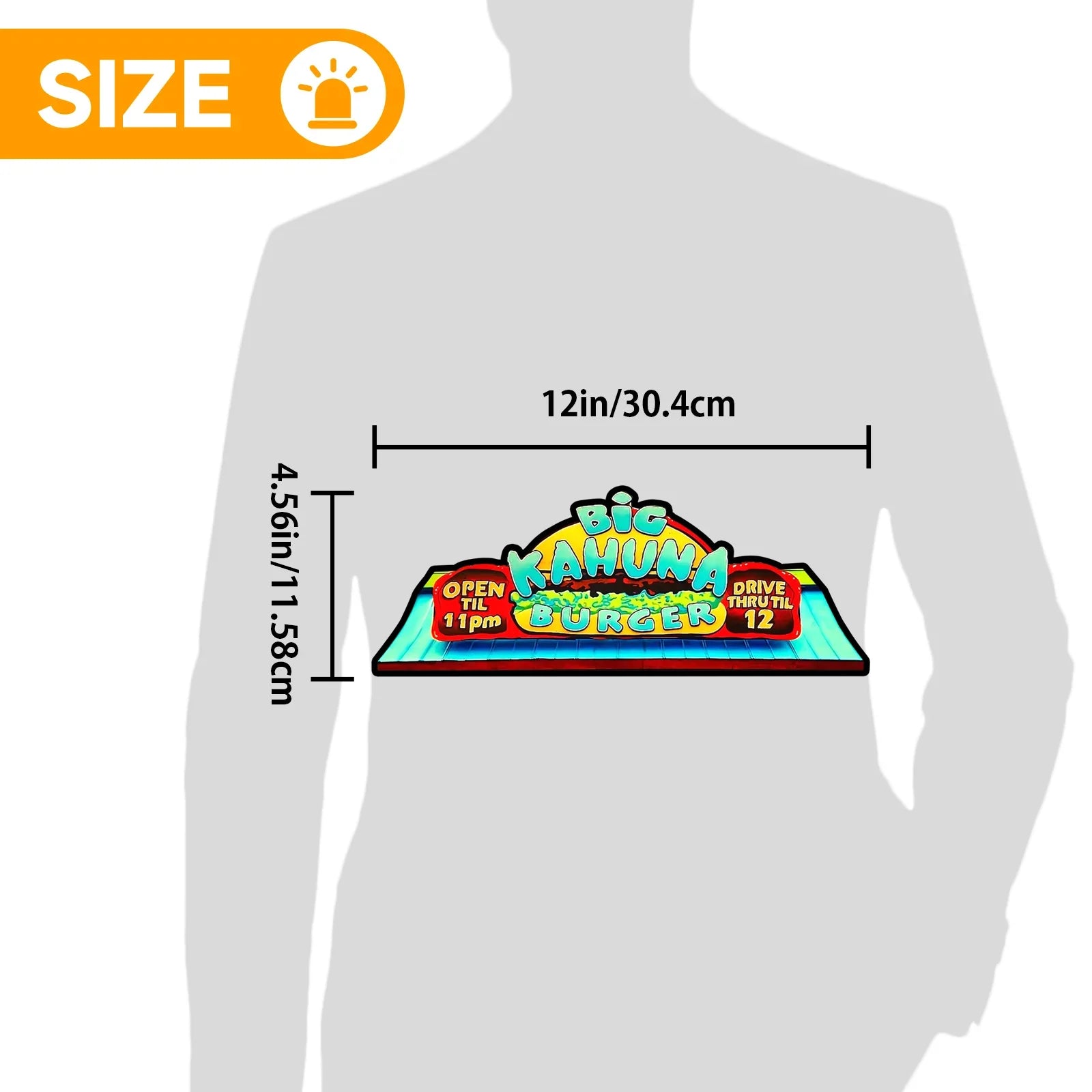 Big Kahuna Burger Pinball Topper 3D Pritned Lightbox for Pinball Arcade Game Fans, with Dimmer 5V USB