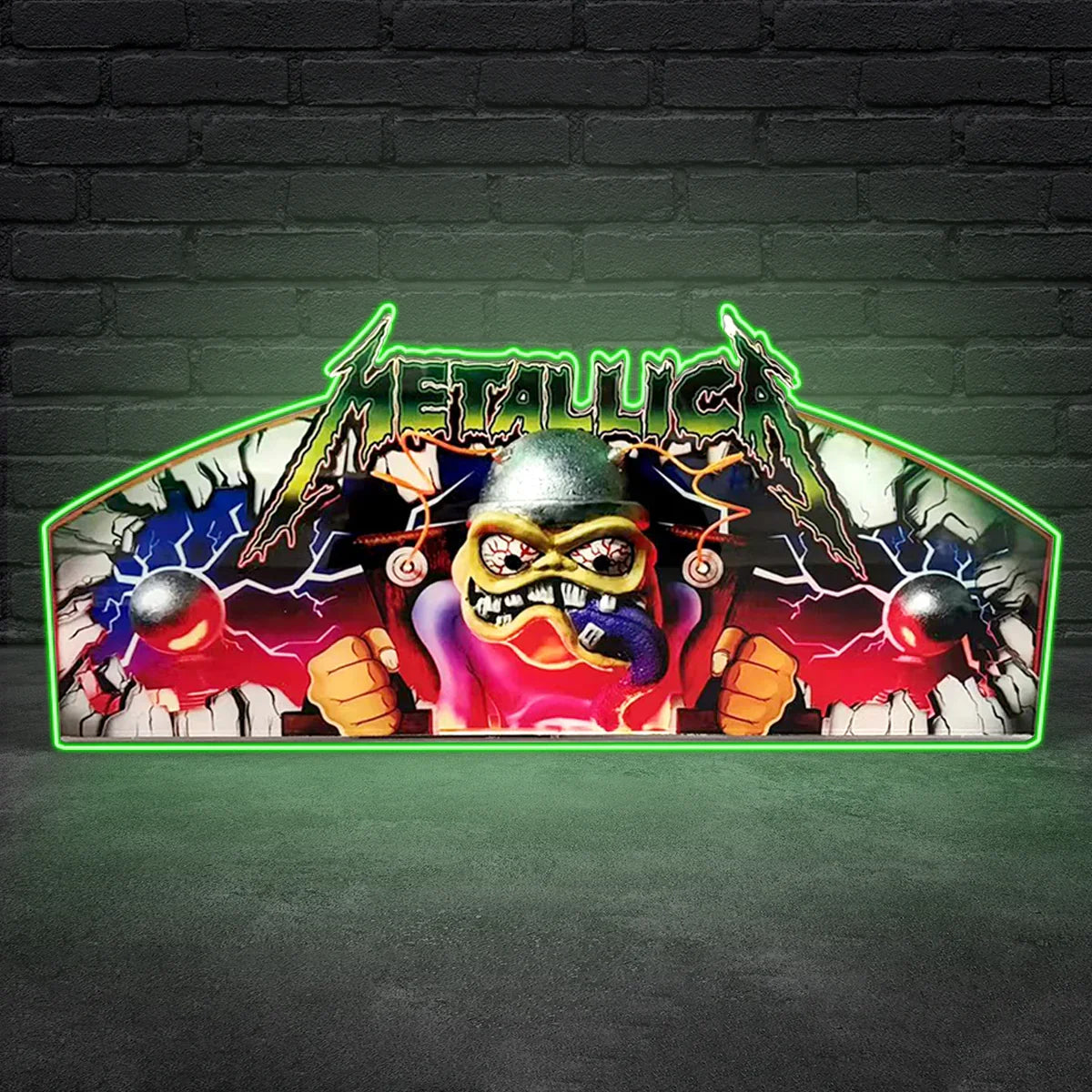 Metallica Pinball Acrylic LED Topper, for Pinball Machine, Pinball Top ...