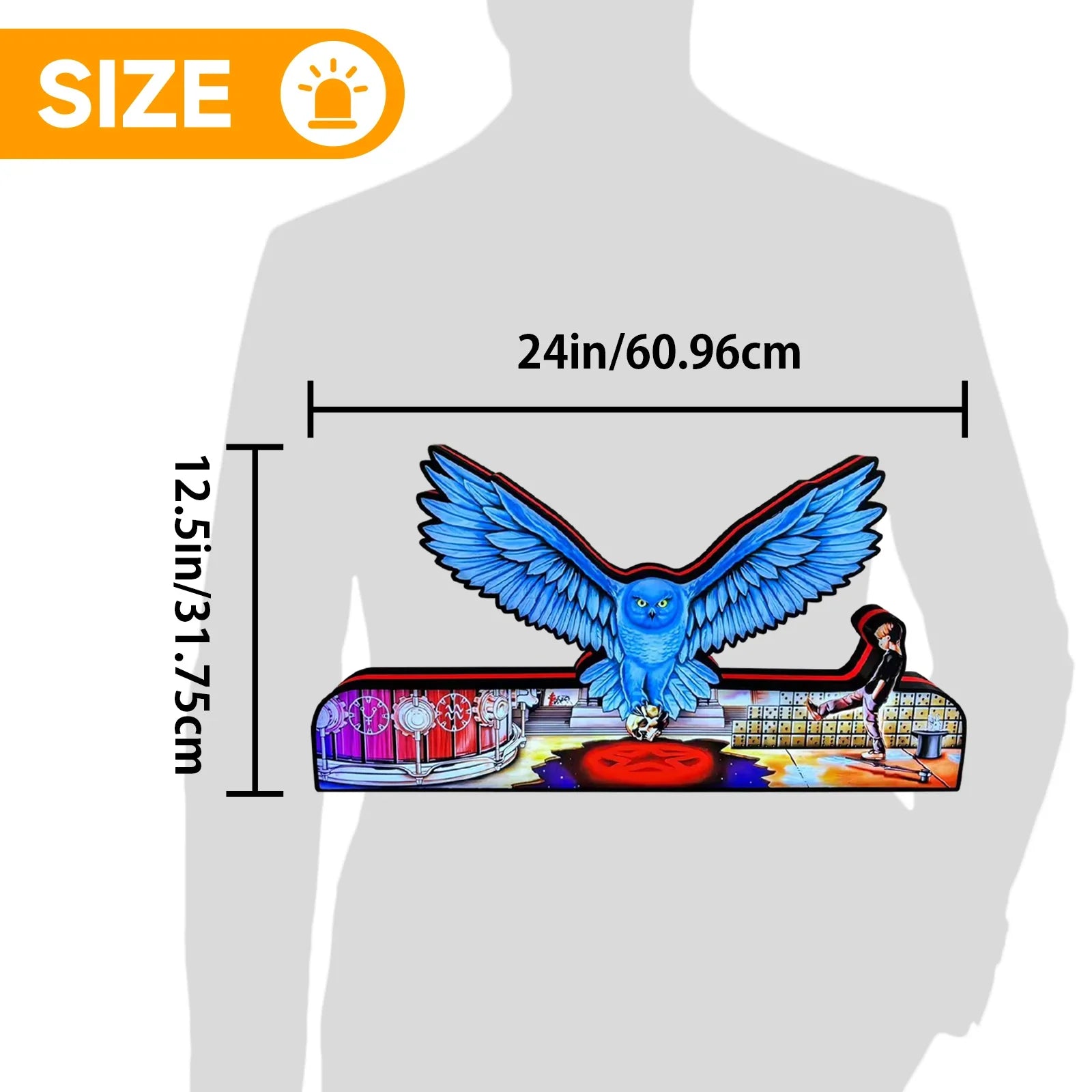 Rush Pinball Topper 3D Printed Lightbox, Rock 'n' Roll Fun, Pinball Arcade Decor, Perfect for Game Room or Pinball Machine