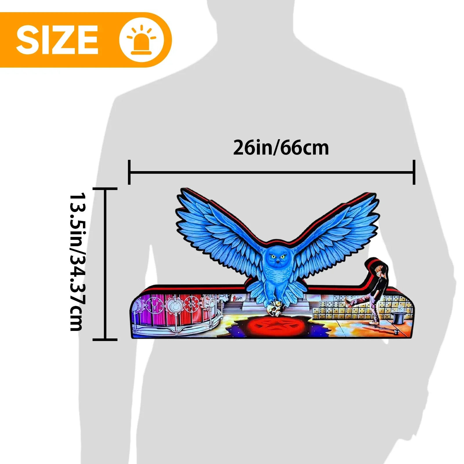 Rush Pinball Topper 3D Printed Lightbox, Rock 'n' Roll Fun, Pinball Arcade Decor, Perfect for Game Room or Pinball Machine