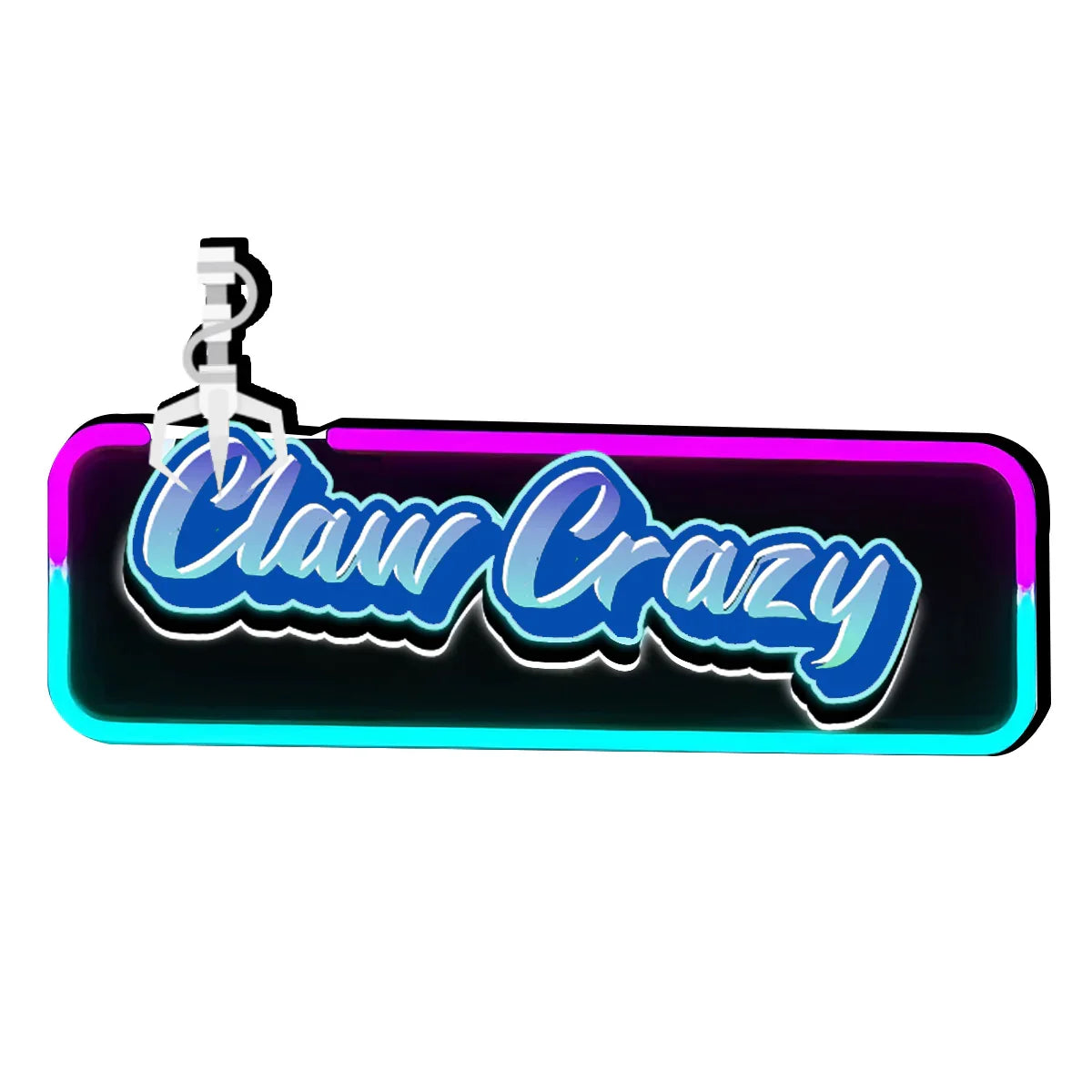 Claw Crazy Arcade Acrylic LED Topper, for Claw Machine, Crane claw machine Topper