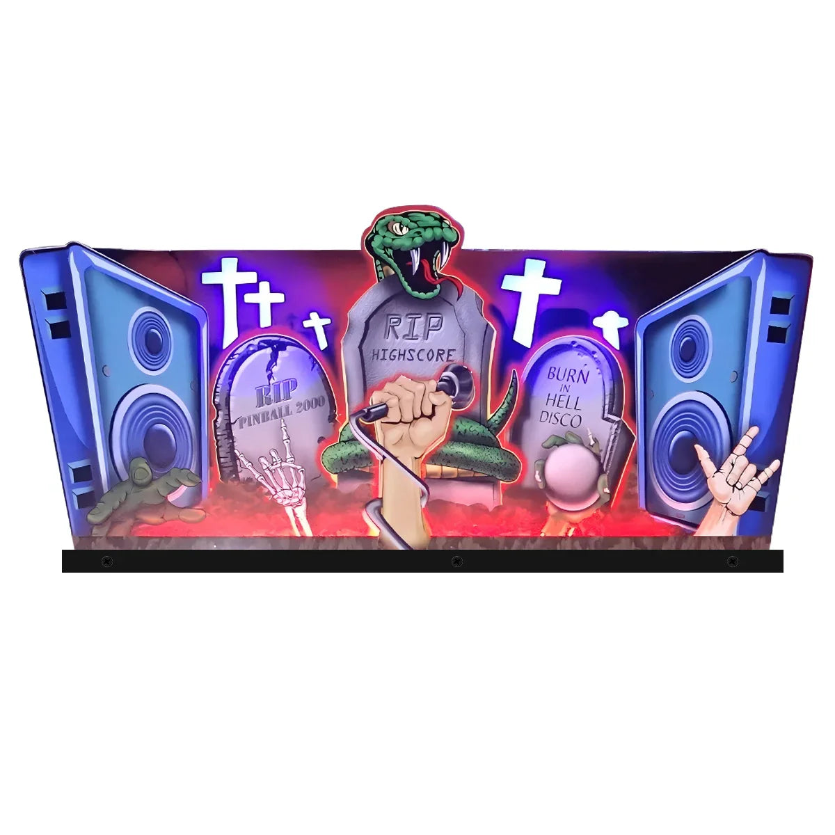 Metallica 3D Acrylic LED Topper, for Pinball Machine, Pinball Topper ...