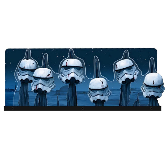 The Mandalorian Le Topper, Pinball topper 3D Acrylic LED Topper, for Pinball Machine, Pinball Topper