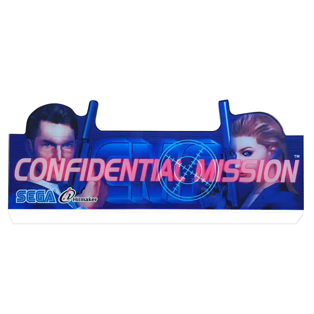 Led Topper Sign Confidential Mission Archives Topper 3D Acrylic LED Topper, For Arcade ...