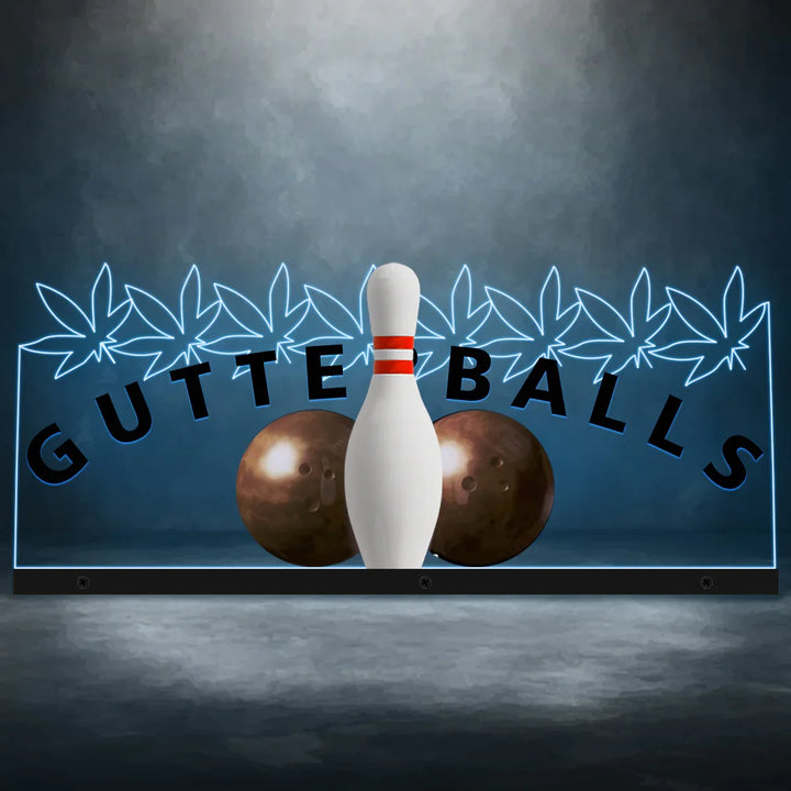 GUTTERBALLS Topper 3D Acrylic LED Topper, for The Big Lebowski Pinball Machine, The Dutch Pinball Pinball machine, Pinball Topper